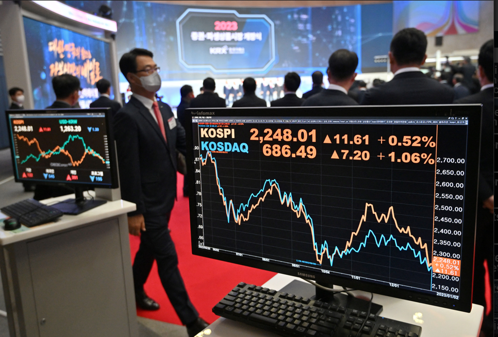 &Iota;&sigma;&chi;&upsilon;&rho;ή &pi;&tau;ώ&sigma;&eta; &sigma;&tau;&eta;&nu; &Alpha;&sigma;ί&alpha; &ndash; &Kappa;&alpha;&tau;ά&rho;&rho;&epsilon;&upsilon;&sigma;&eta; -7,5% &gamma;&iota;&alpha; &tau;&omicron;&nu; Kospi &sigma;&tau;&eta; &Sigma;&epsilon;&omicron;ύ&lambda; &mu;&epsilon;&tau;ά &tau;&omicron; ά&lambda;&mu;&alpha; &tau;&omicron;&upsilon; &pi;&epsilon;&tau;&rho;&epsilon;&lambda;&alpha;ί&omicron;&upsilon;