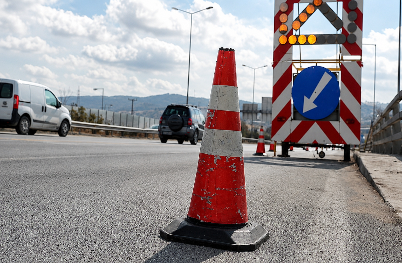 Εργασίες στον αυτοκινητόδρομο και δρόμο Λεμεσού-Τροόδους